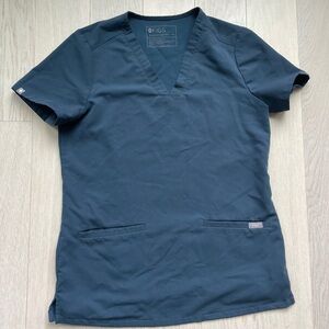 FIGS Dark Harbor Casma V-Neck Scrub Top XS